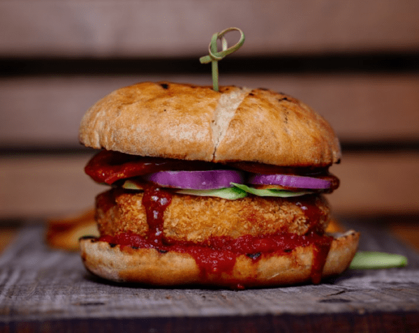 Vegan Crispy Fish Burger