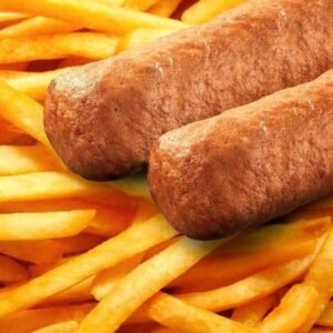 Vegetarian Frikandel with Fries