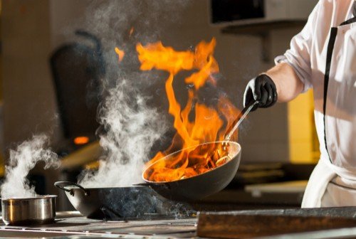 cooking delicious food