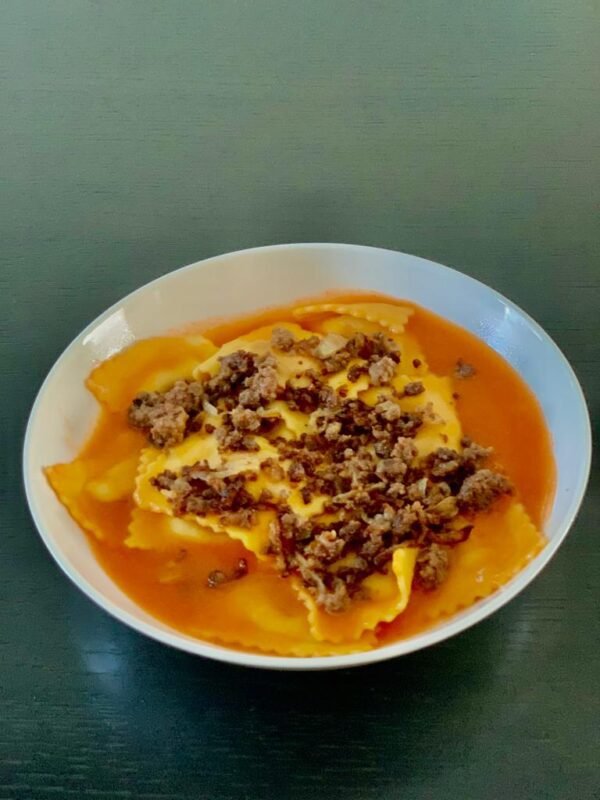 Vegan Ravioli Bolognese