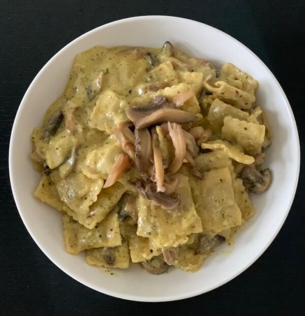 Vegan Ravioli With Mushrooms